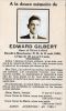 Edward Gilbert funeral card